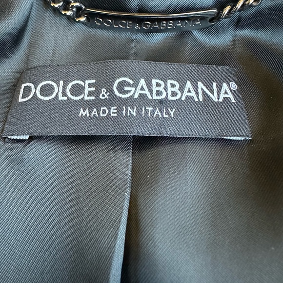 DOLCE & GABBANA vintage black velvet jacket, size 42EU, VGC - Picture 12 of 14